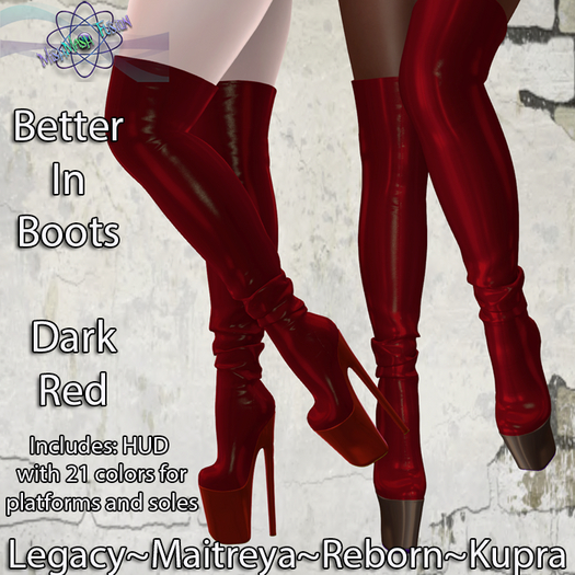 ~*MF*~ Better In Boots - Dark Red (Add or Rez)