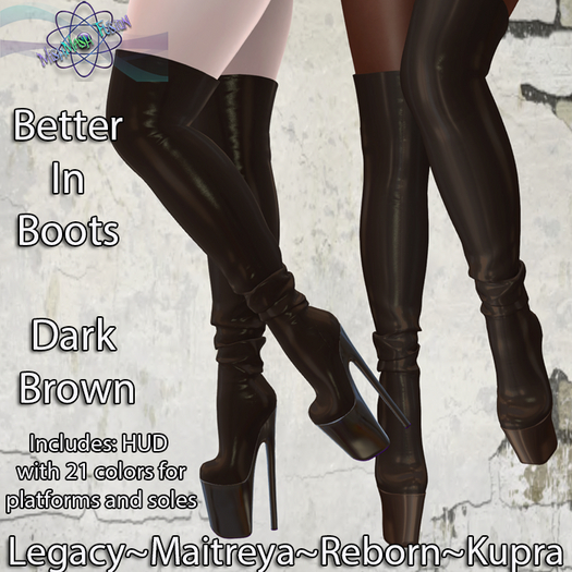 ~*MF*~ Better In Boots - Dark Brown (Add or Rez)