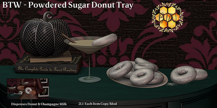 BTW - Powdered Sugar Donut Tray ADD
