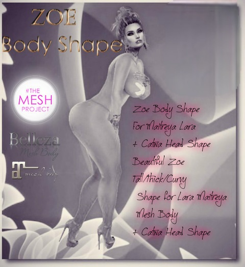 Zoe Body Shape For Maitreya Lara + Catwa Head Shape