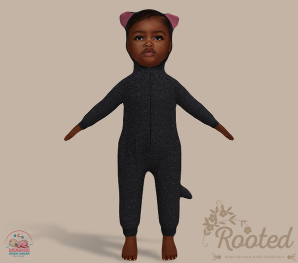 Rooted - Animal Onesie - Cat
