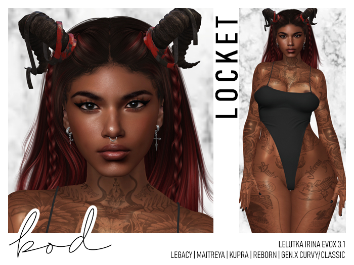 bod - Locket Shape - Lelutka Irina EvoX 