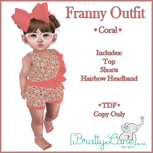 {BL}Franny Outfit-Coral