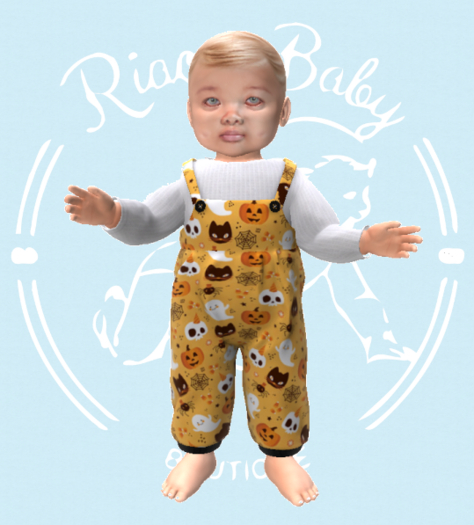 (RBB) Halloween 2 Overalls-LB