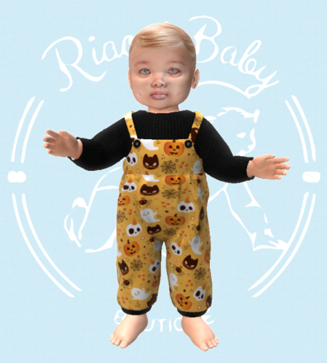 (RBB) Halloween 1 Overalls-LB
