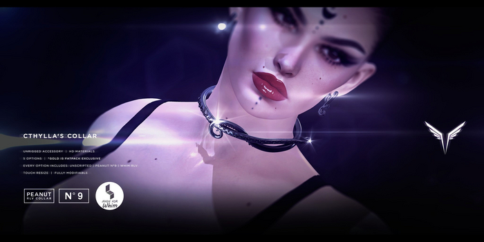\-VALKYR-/ Cthylla's Collar \ Matte Black