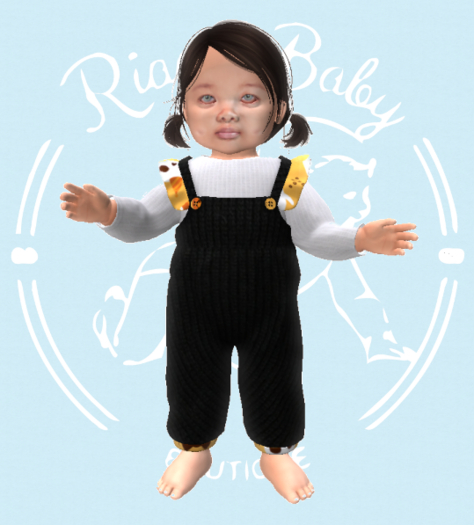 (RBB) Halloween 4 Overalls Ruffels -LB