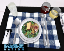 Imagine Soul Food Placemat (plaid) 