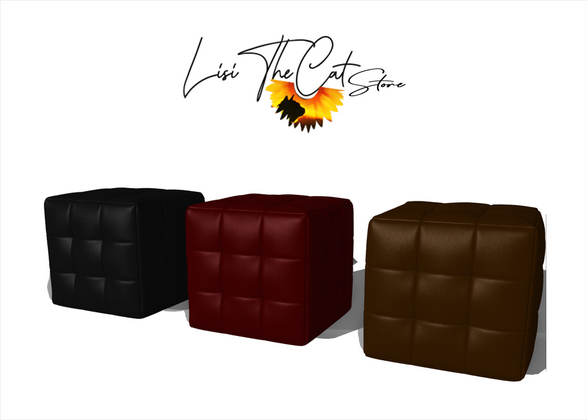 Pouf Collection Black, Red, Brown V2
