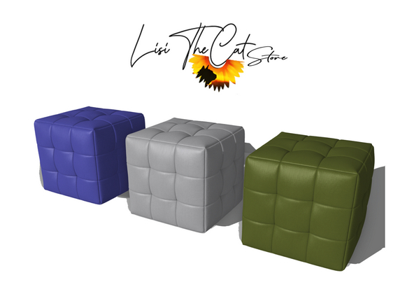 Pouf Collection Green, White, Blue  V1