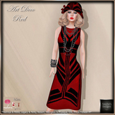 SAS - Art Deco Red Dress (LaraX & MB) UPDATED