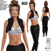 CROPPED PUFF JACKET OUTFIT,MESH BODY
