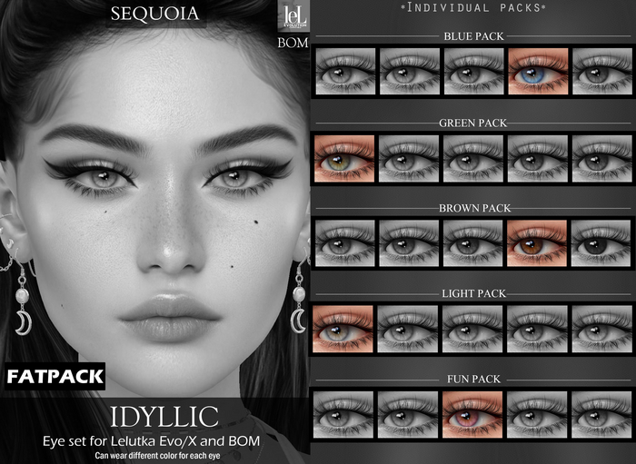 DEMO::Sequoia:: Idyllic eye set (LeLutka Evo, EvoX,BOM )