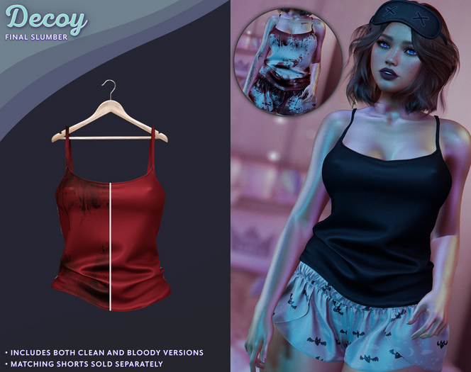 Decoy - Final Slumber Top: Burgundy