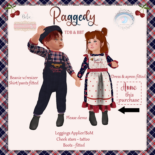 OUD Raggedy Anne TDB BBT Fitted DEMO