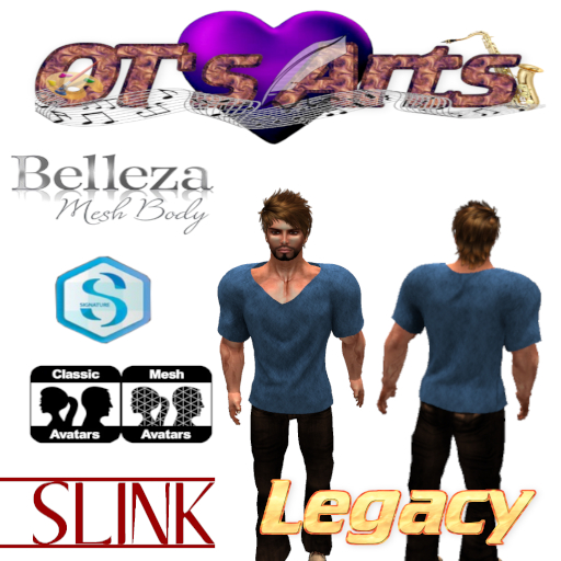 OTs Light Dark Blue Shirt