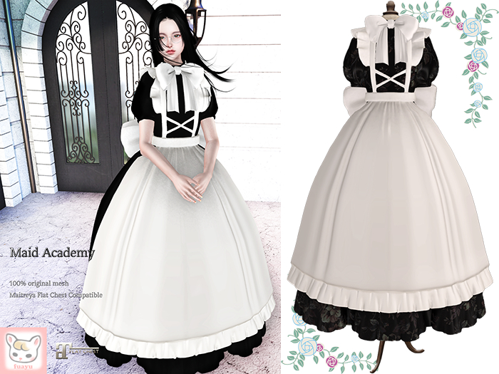 Maitreya Flat Chest , fuayu Maid Academy black flower