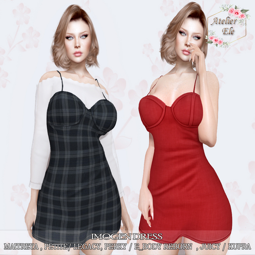 {AE} IMOGEN DRESS 30 COLORS 20 PRINT