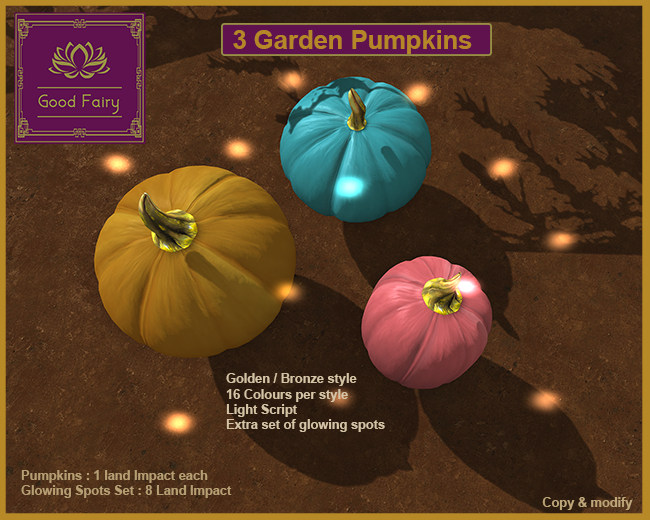 [Good Fairy] - Garden Pumpkins {Lights}