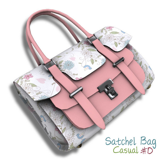 Fashionable satchel bag #D