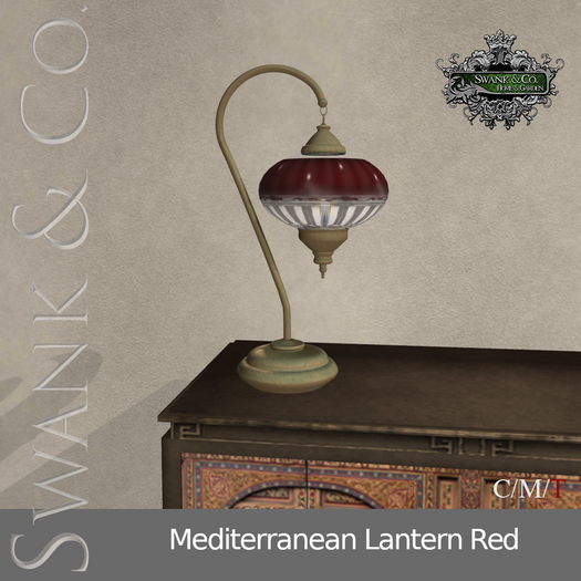 Swank & Co. Mediterranean Lantern Red 