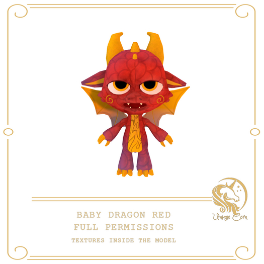 Full Perm Baby Dragon Red