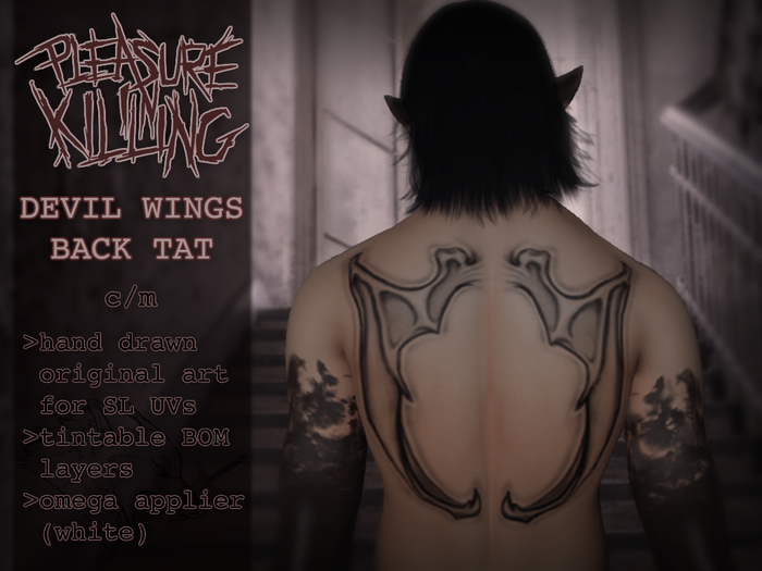Devil Wings Back Tat [PleasureInKilling]