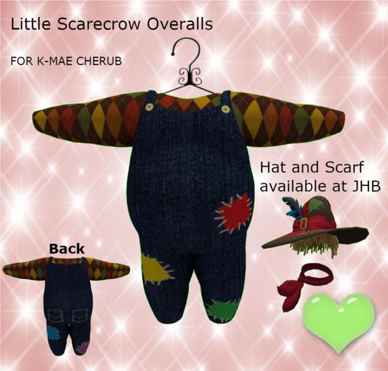 *HEB*Little Scarecrow Overalls