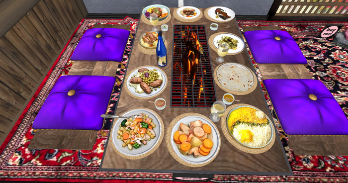 Imagine Asian/Arabic Grill Table