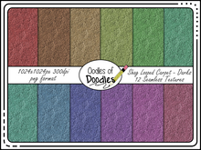 Oodles of Doodles - Shag Looped Carpet - Dark