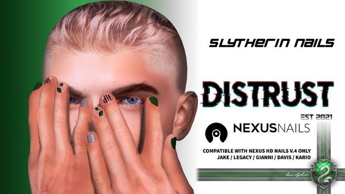 [X] Distrust - Slytherin Nails