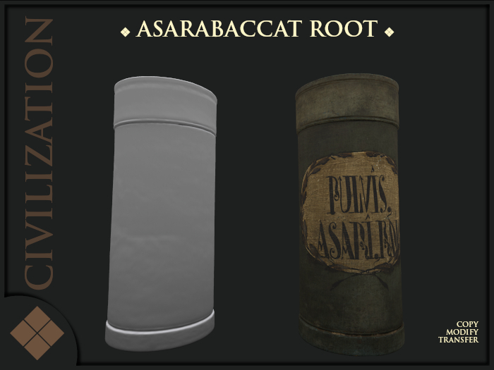 Asarabacca root - 1 LI - FULL PERM Mesh