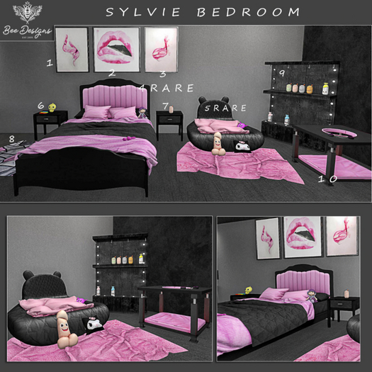 04 Bee Designs Sylvie bedroom RARE