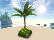 RW - Tropical Palm Flower Planter *Kemala* c/m