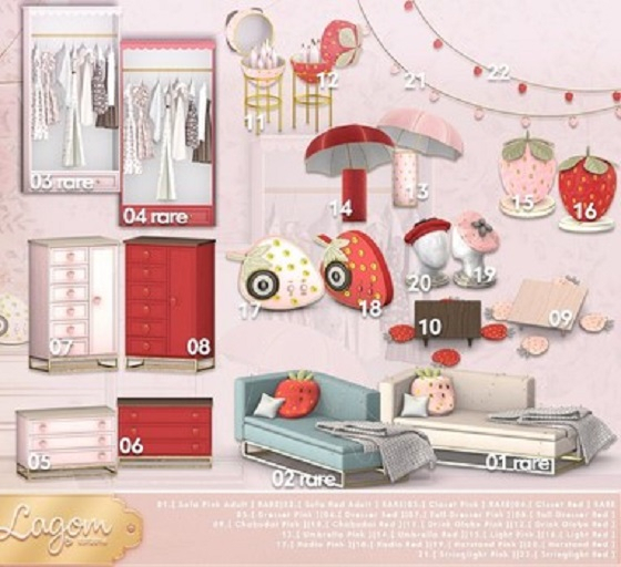 08. Lagom - Strawberry craze [ Tall Dresser Red ]