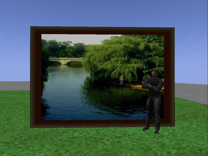 Beautiful picture with frame V3 - river (demo)