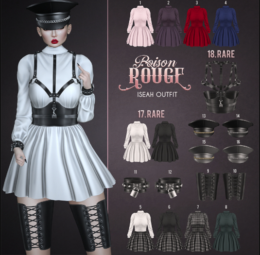 8. POISON ROUGE Iseah Dress Dark Slate Gray Legacy