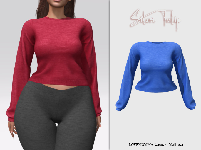 Silver Tulip - Zoya Sweater Blue