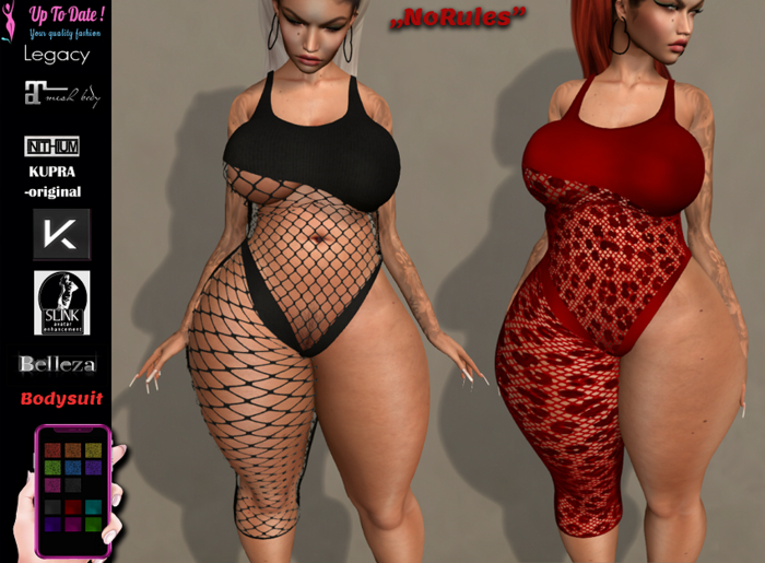 UpToDate! -"NoRules" bodysuit
