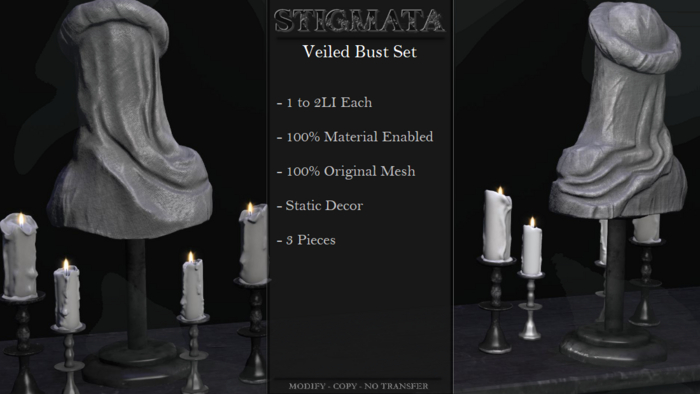 Stigmata - Veiled Bust Set - [Add Me]