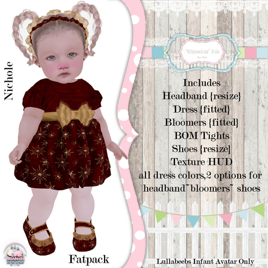 {WT} LB Infant Nichole Dress {FatPack}
