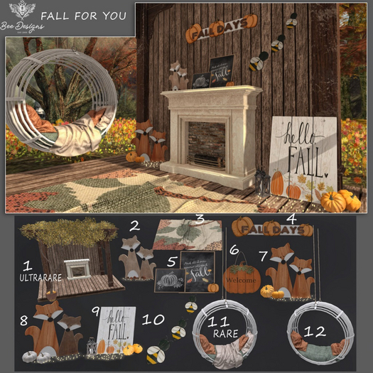 01 Bee Designs fall for you ULTRARARE