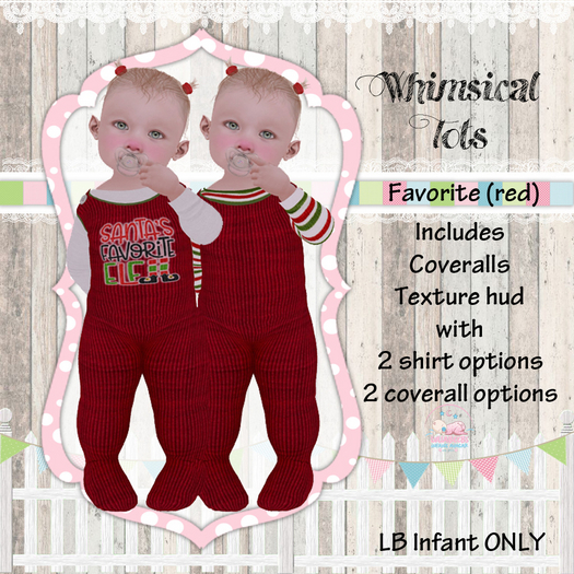 {WT} LB Infant Corduroy Coveralls (red) {Wear Me}