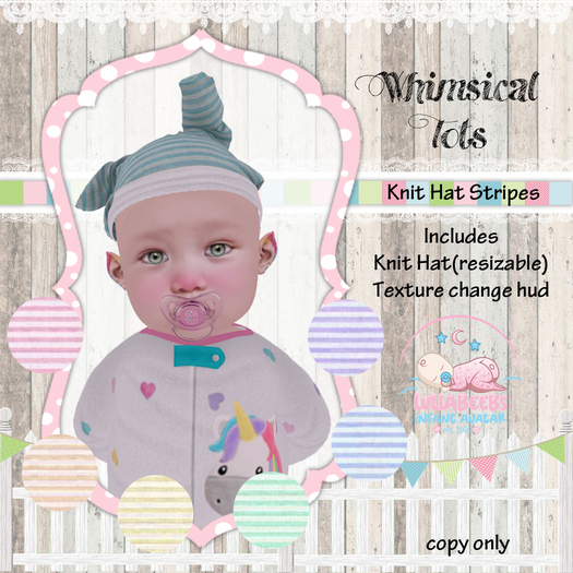 {WT} LB Infant Knit Hat Stripes {Wear Me}