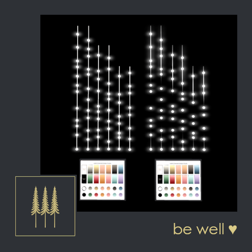 NEW ➛ Treedrops String Lights (Set), Animated and Static, HUD Control, 14 Colors - Mesh C/M (Wear to Unpack) 
