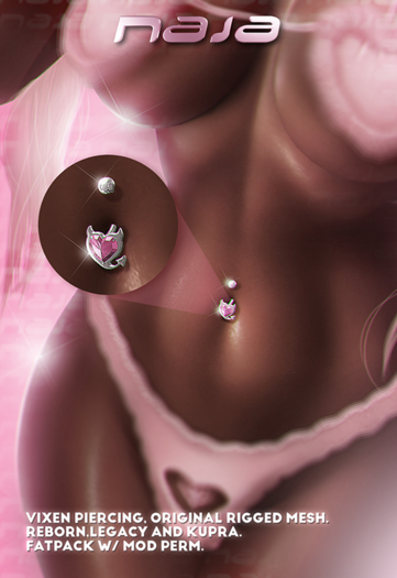 naja // vixen belly piercing demo