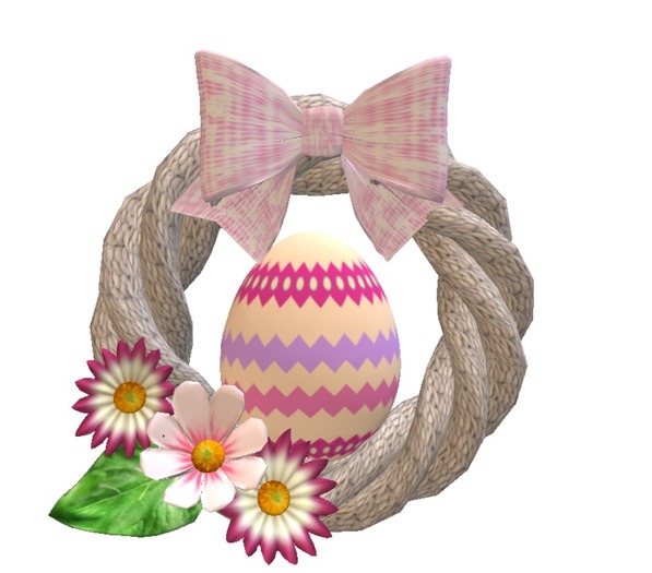 Pink Easter Door Wreath