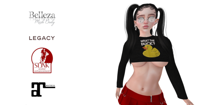 What The Duck? Womens LS Crop Top