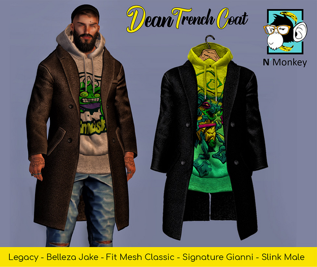 [N*Monkey] Dean Trench Coat DEMO