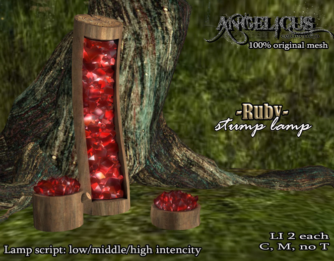 ::ANGELICUS Crystal Lamp-Ruby